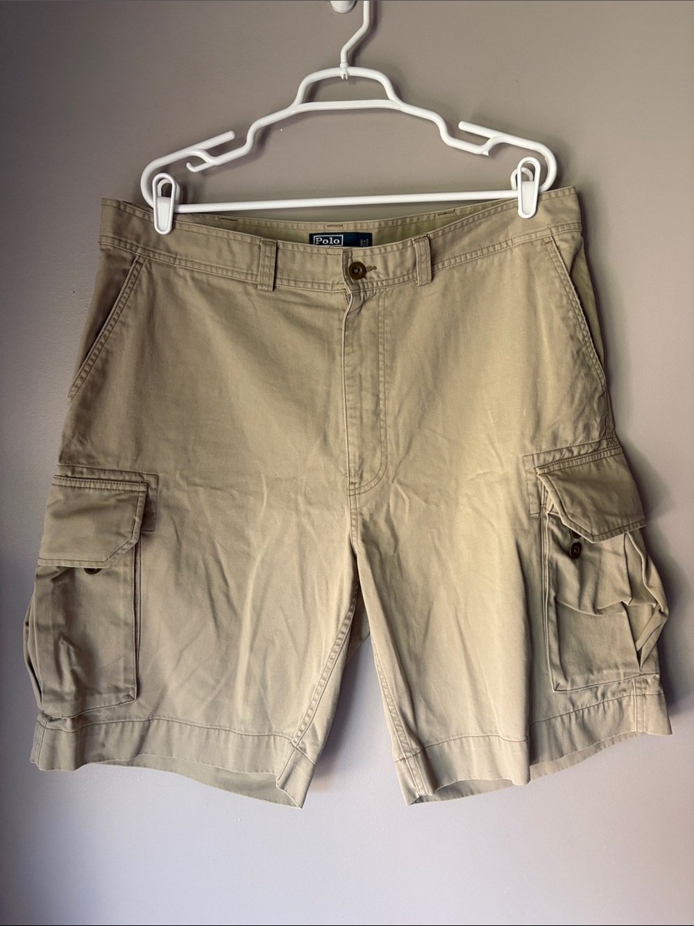 Polo Ralph Lauren Vintage Y2K Khaki Cargo Shorts